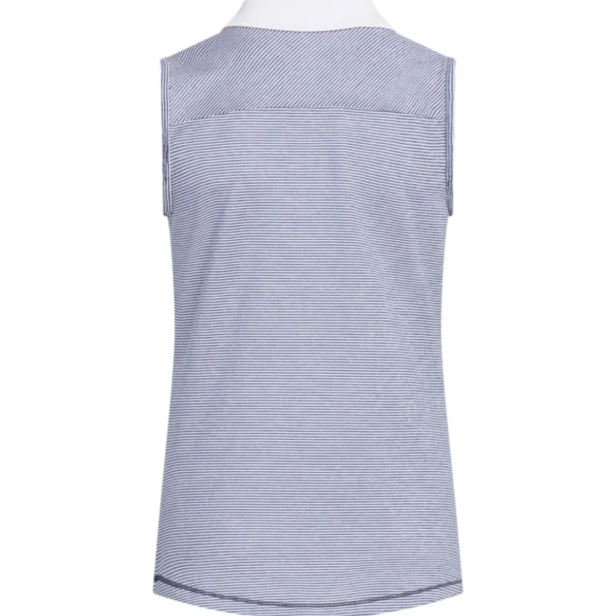 New adidas Junior Girls Ottoman Striped Sleeveless Golf Polo Shirt Junior Polo Shirts|Season Ready Collection