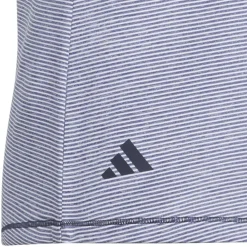 New adidas Junior Girls Ottoman Striped Sleeveless Golf Polo Shirt Junior Polo Shirts|Season Ready Collection