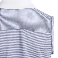 New adidas Junior Girls Ottoman Striped Sleeveless Golf Polo Shirt Junior Polo Shirts|Season Ready Collection