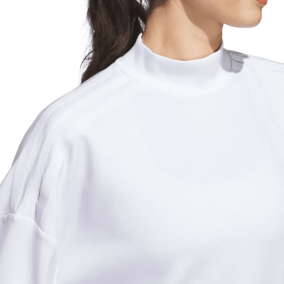 Best adidas Ladies Beyond the Course Spacer Mock Golf Sweatshirt Ladies Midlayers|Men's Midlayers