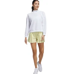Best adidas Ladies Beyond the Course Spacer Mock Golf Sweatshirt Ladies Midlayers|Men's Midlayers