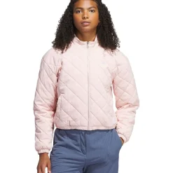 New adidas Ladies Go-To Quilted Golf Jacket Ladies Jackets|Ladies Midlayers