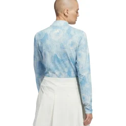 Discount adidas Ladies Print Mock Half Zip Golf Mid Layer Ladies Midlayers|Men's Midlayers