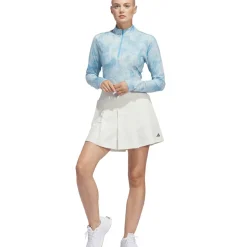 Discount adidas Ladies Print Mock Half Zip Golf Mid Layer Ladies Midlayers|Men's Midlayers