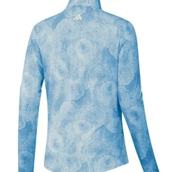 Discount adidas Ladies Print Mock Half Zip Golf Mid Layer Ladies Midlayers|Men's Midlayers