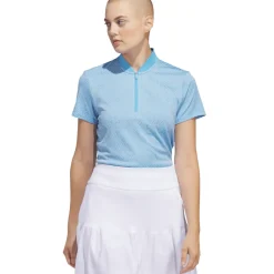 Outlet adidas Ladies Ultimate365 Jacquard Golf Polo Shirt Ladies Polo Shirts