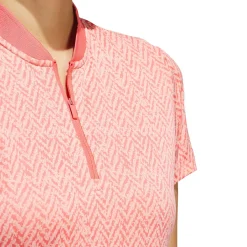 Hot adidas Ladies Ultimate365 Jacquard Golf Polo Shirt Ladies Polo Shirts