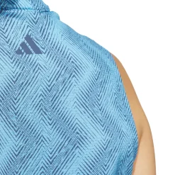 Sale adidas Ladies Ultimate365 Ottoman Print Sleeveless Golf Polo Shirt Ladies Polo Shirts