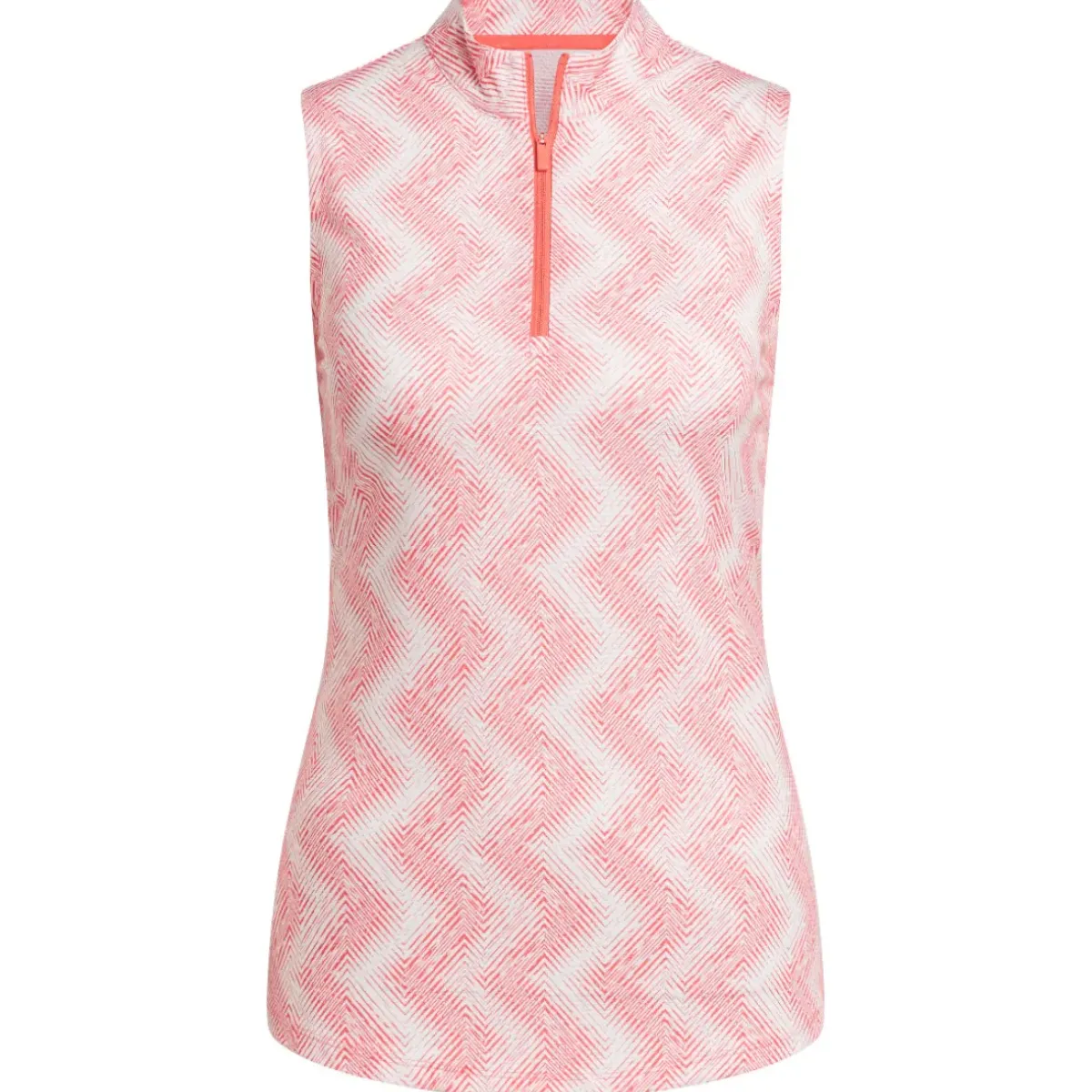 Online adidas Ladies Ultimate365 Ottoman Print Sleeveless Golf Polo Shirt Ladies Polo Shirts