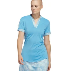 Outlet adidas Ladies Ultimate365 Printed Golf Polo Shirt Ladies Polo Shirts