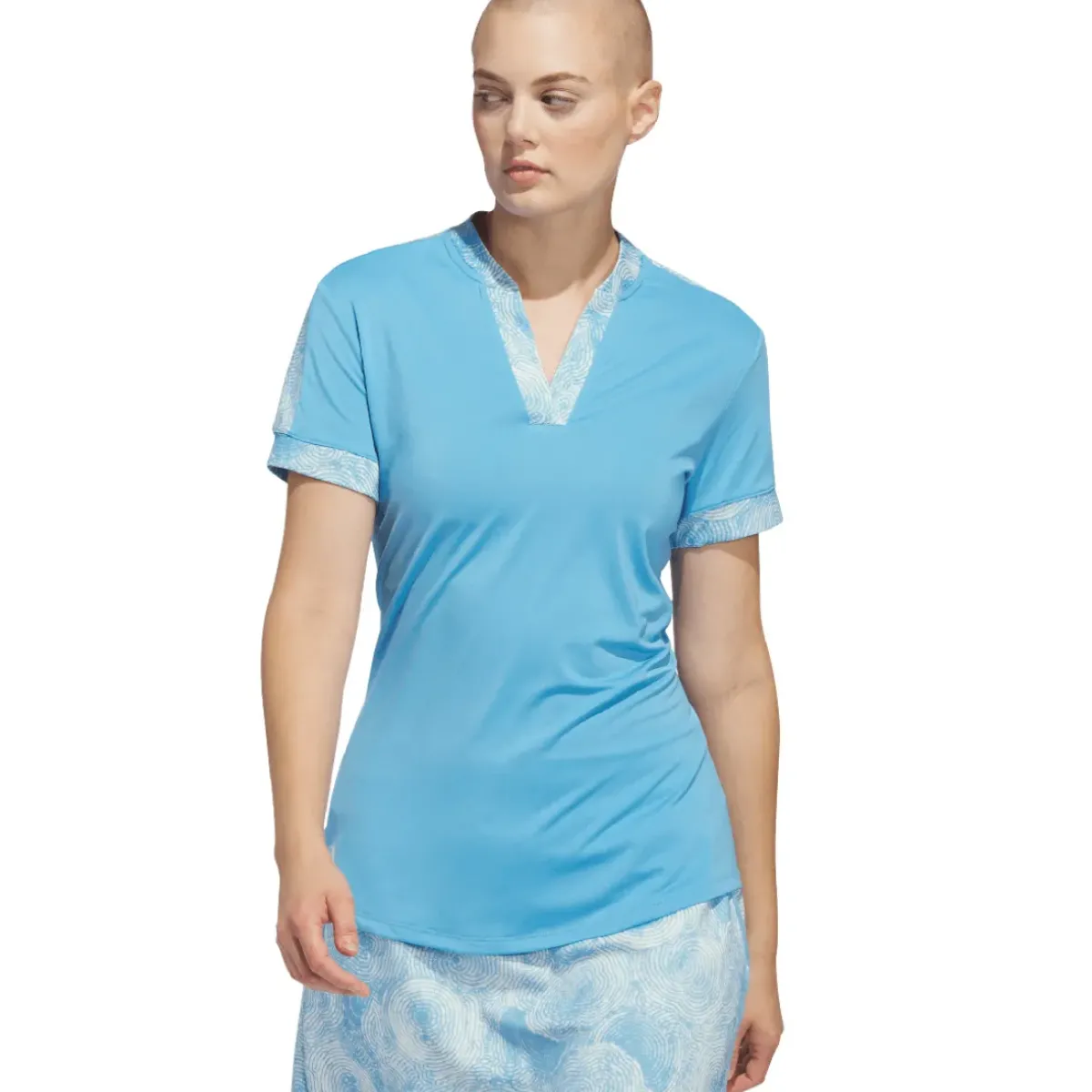 Outlet adidas Ladies Ultimate365 Printed Golf Polo Shirt Ladies Polo Shirts