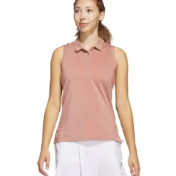 Sale adidas Ladies Ultimate365 Solid Sleeveless Golf Polo Shirt Ladies Polo Shirts|Season Ready Collection