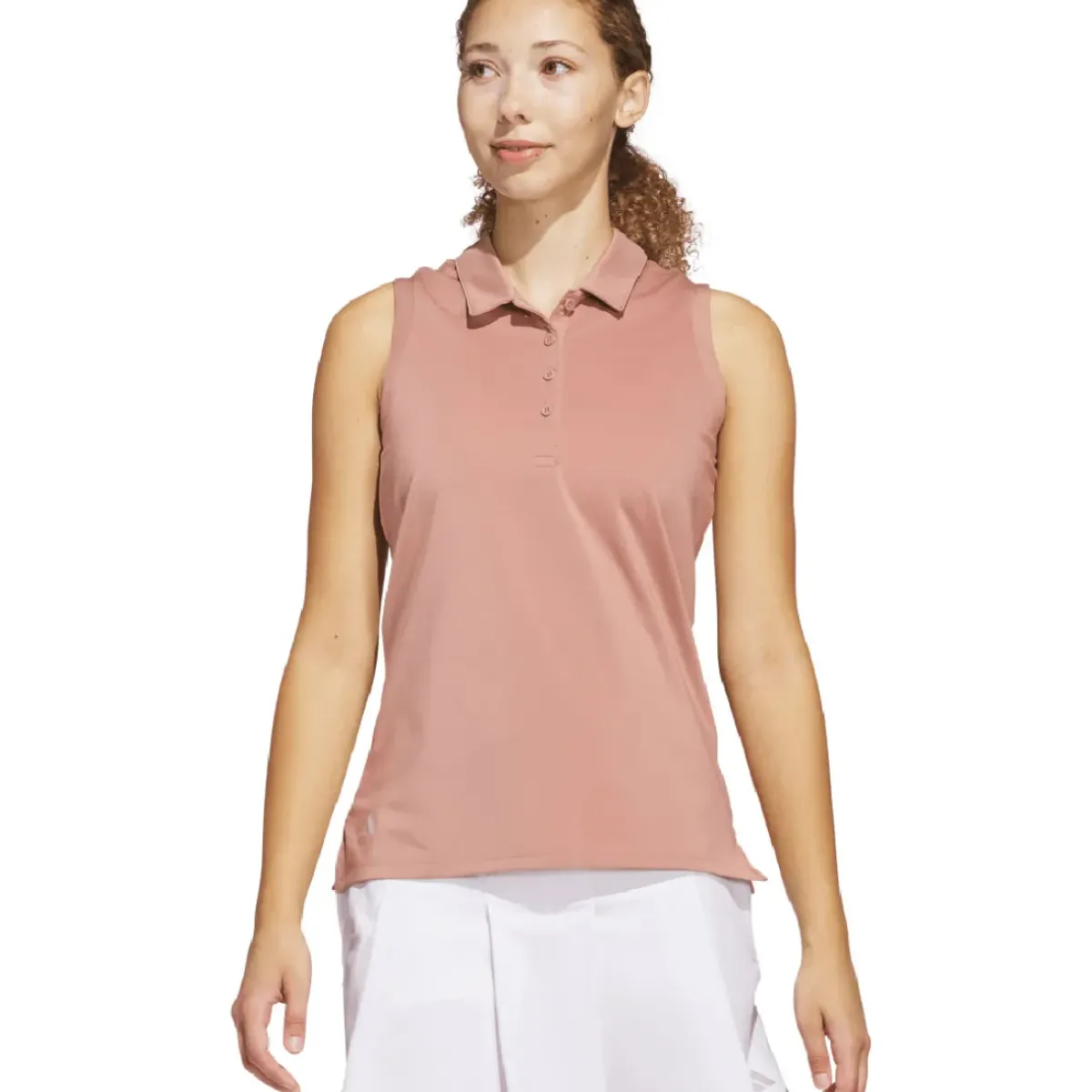 Sale adidas Ladies Ultimate365 Solid Sleeveless Golf Polo Shirt Ladies Polo Shirts|Season Ready Collection
