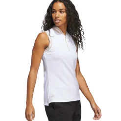 Sale adidas Ladies Ultimate365 Zip Golf Polo Shirt Ladies Polo Shirts|Season Ready Collection
