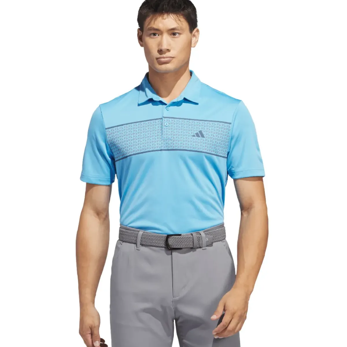 New adidas Men's Core Chest Stripe Golf Polo Shirt Men's Polo Shirts