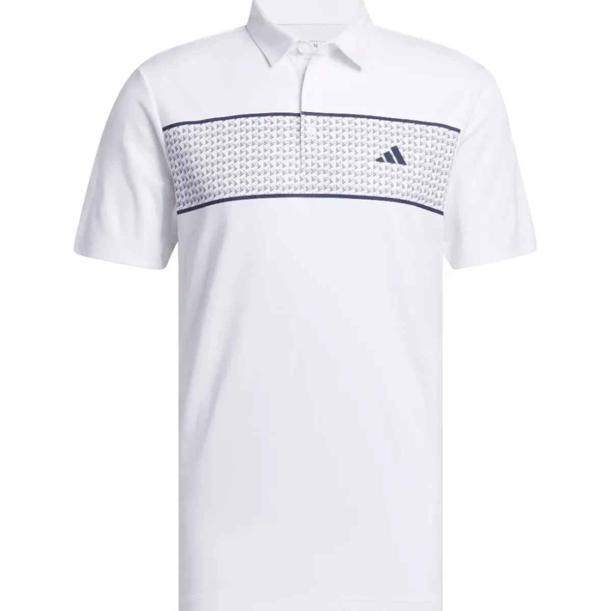 adidas Men's Core Chest Stripe Golf Polo Shirt Men's Polo Shirts