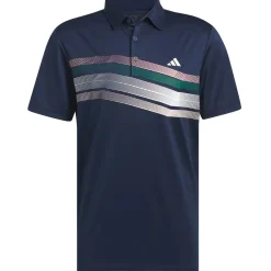 New adidas Men's Core Chest Stripe Golf Polo Shirt Men's Polo Shirts