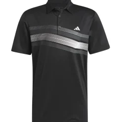New adidas Men's Core Chest Stripe Golf Polo Shirt Men's Polo Shirts