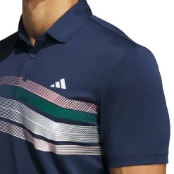 Discount adidas Men's Core Chest Stripe Golf Polo Shirt Men's Polo Shirts