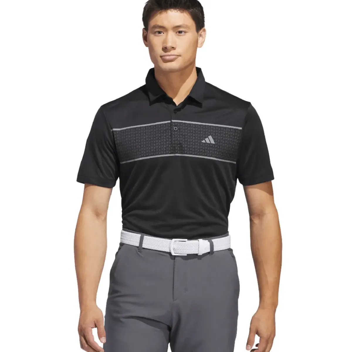 Online adidas Men's Core Chest Stripe Golf Polo Shirt Men's Polo Shirts
