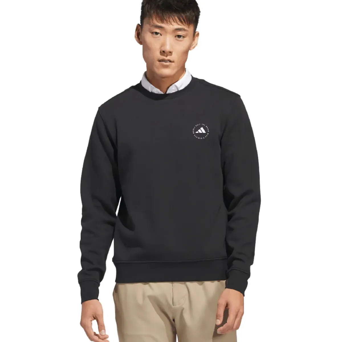 Sale adidas Men's Core Crew Neck Golf Sweater Men's Sweaters|Men's Midlayers