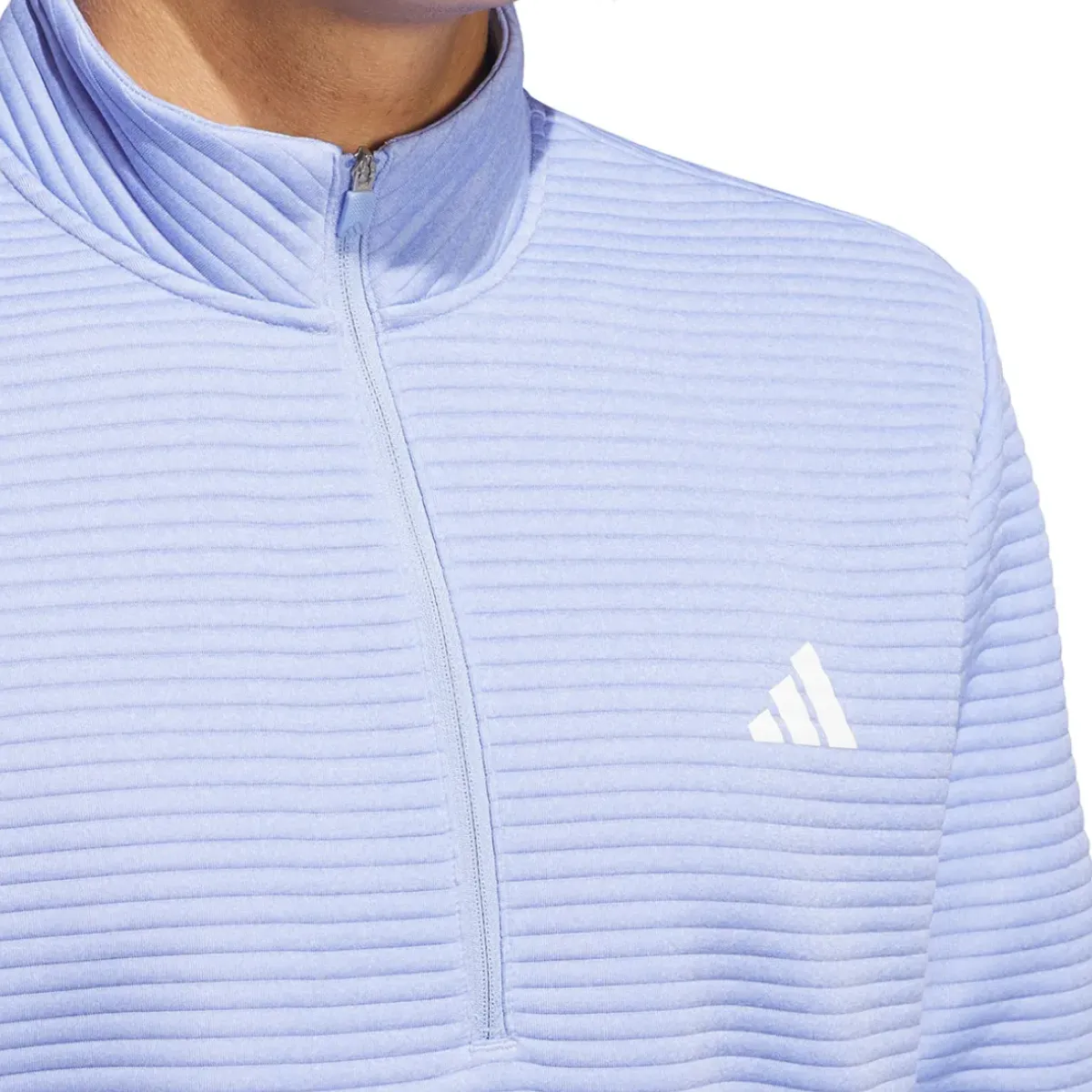 Outlet adidas Men's DWR Textured Quarter Zip Golf Mid Layer Men's Sweaters|Men's Midlayers