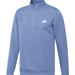 Outlet adidas Men's DWR Textured Quarter Zip Golf Mid Layer Men's Sweaters|Men's Midlayers