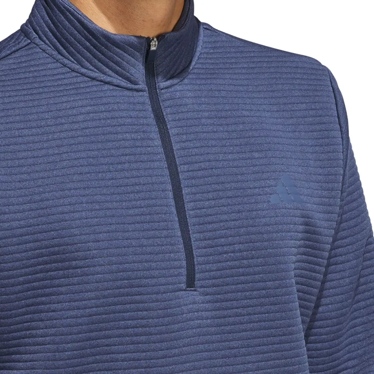 Outlet adidas Men's DWR Textured Quarter Zip Golf Mid Layer Men's Sweaters|Men's Midlayers