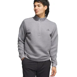 Outlet adidas Men's DWR Textured Quarter Zip Golf Mid Layer Men's Sweaters|Men's Midlayers