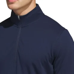 Best adidas Men's Elevated Half Zip Golf Midlayer Men's Sweaters|Men's Midlayers