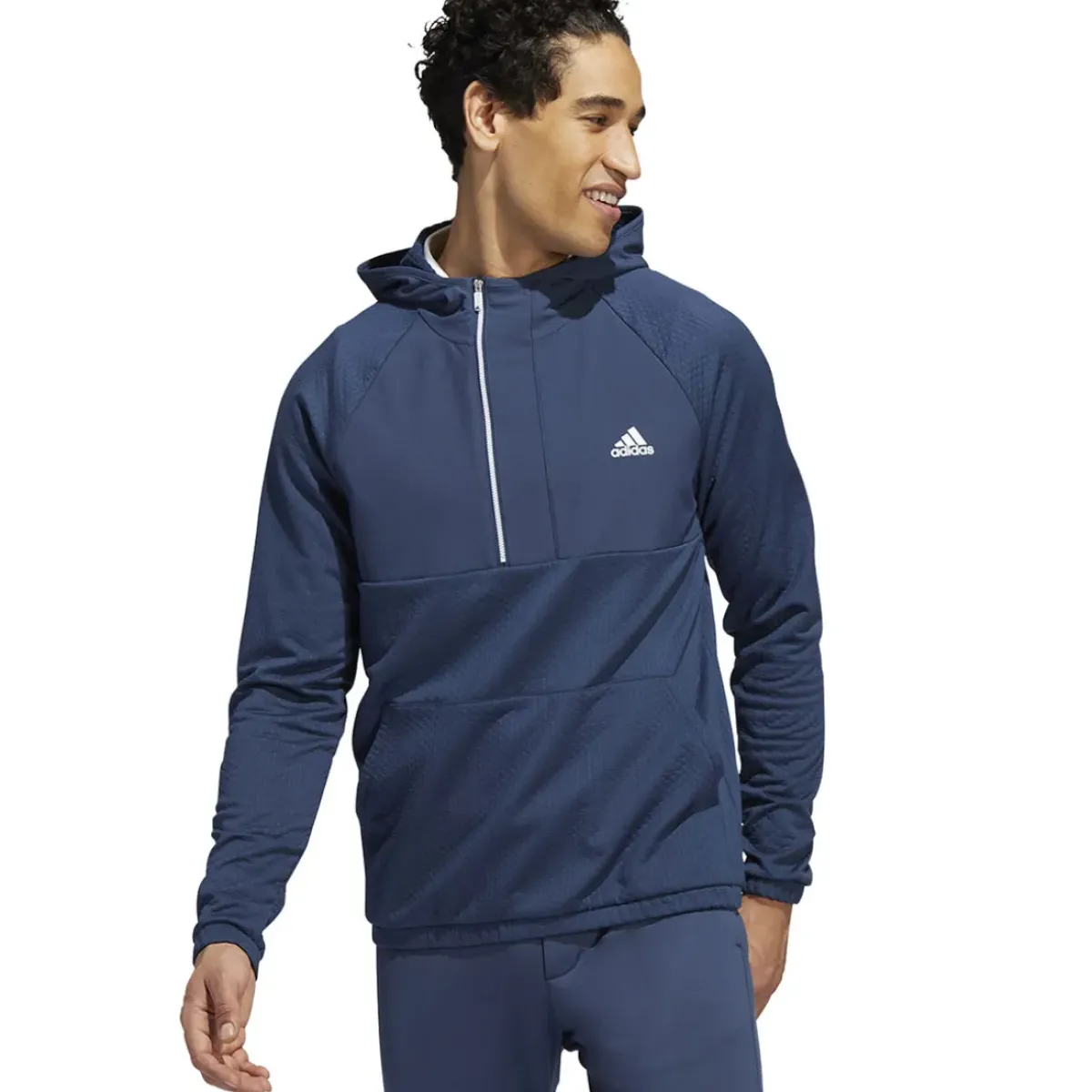 Best adidas Men's Half Zip Fleece Hooded Golf Midlayer Men's Sweaters|Men's Midlayers