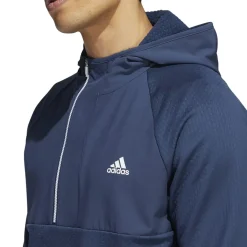 Best adidas Men's Half Zip Fleece Hooded Golf Midlayer Men's Sweaters|Men's Midlayers