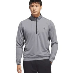 Outlet adidas Men's Lightweight Half Zip Golf Midlayer Men's Sweaters|Men's Midlayers