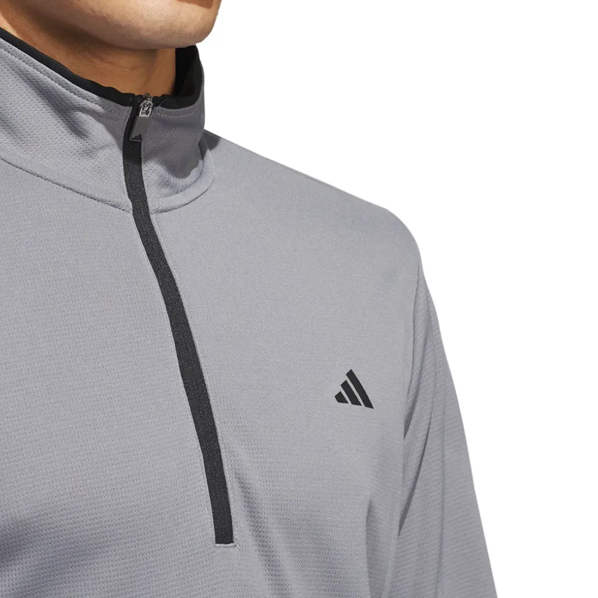 Clearance adidas Men's Lightweight Half Zip Golf Midlayer Men's Sweaters|Men's Midlayers