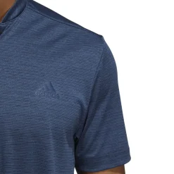 adidas Men's Textured Stripe Stretch Golf Polo Shirt Men's Polo Shirts