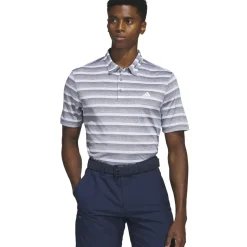 Outlet adidas Men's Two-Colour Striped Golf Polo Shirt Men's Polo Shirts