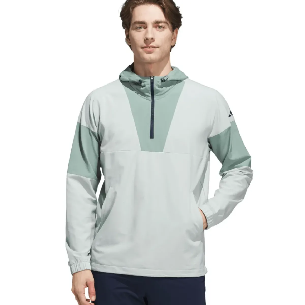 adidas Men's Ultimate365 Anorak Half Zip Golf Mid Layer Men's Sweaters|Men's Midlayers