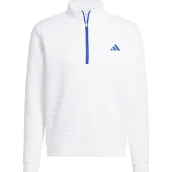 New adidas Men's Ultimate365 DWR Textured Quarter Zip Golf Mid Layer Men's Sweaters|Season Ready Collection