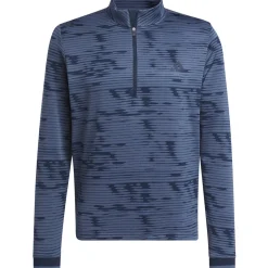 Outlet adidas Men's Ultimate365 Linear Stripe Quarter Zip Golf Mid Layer Men's Sweaters|Men's Midlayers