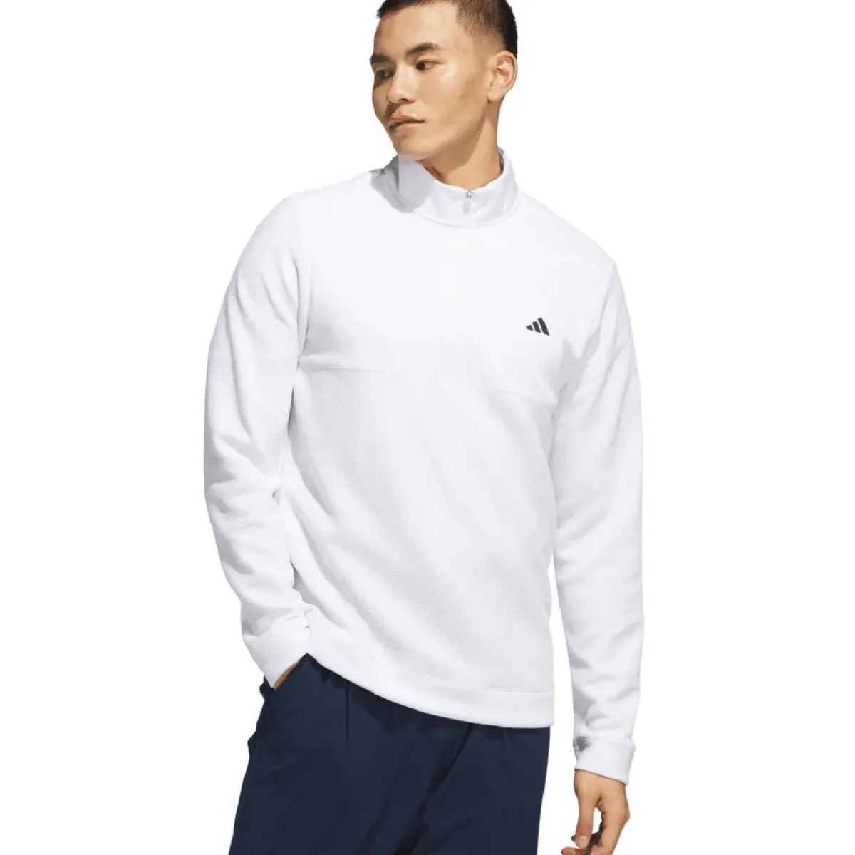 Online adidas Men's Ultimate365 Textured Quarter Zip Golf Mid Layer Men's Sweaters|Men's Midlayers