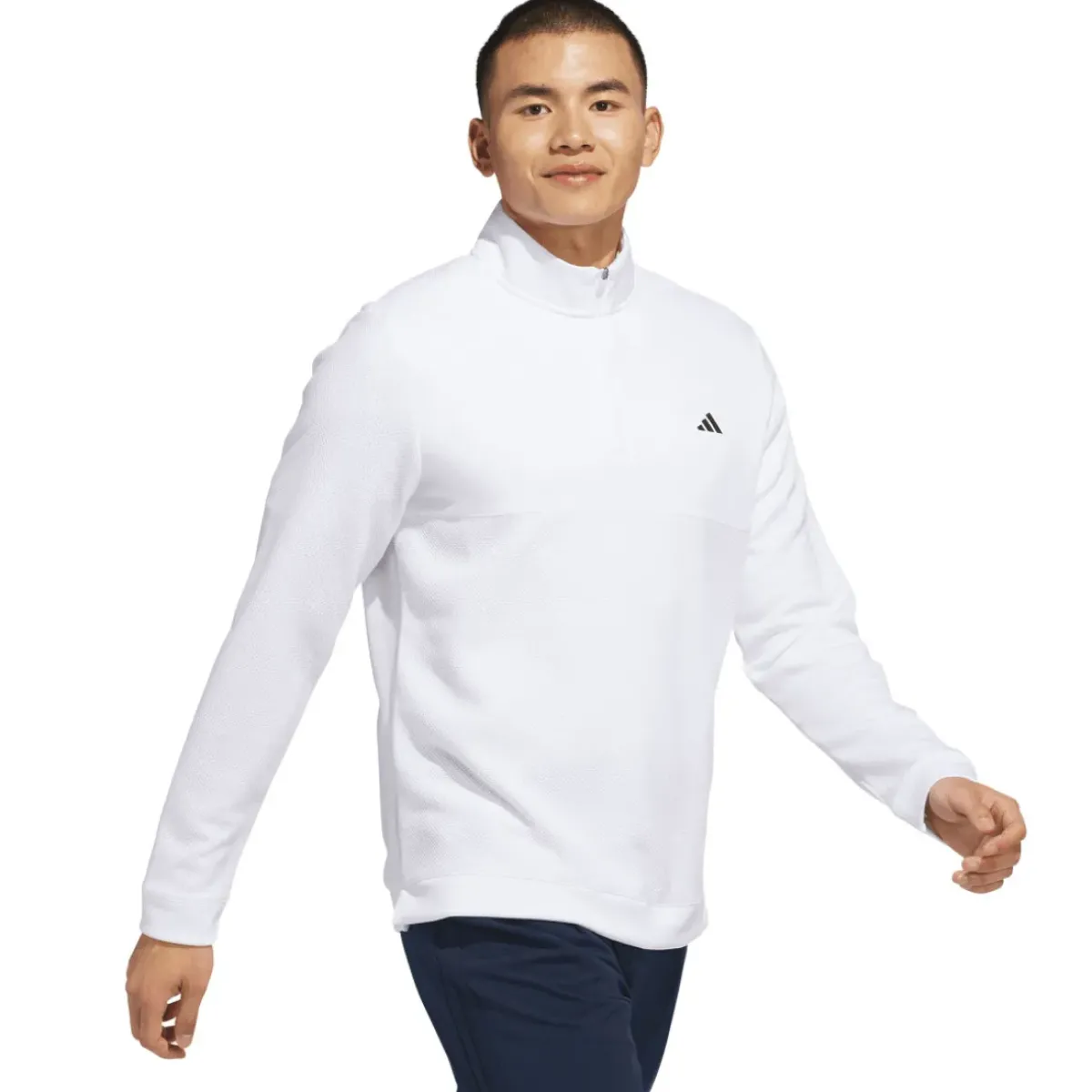 Online adidas Men's Ultimate365 Textured Quarter Zip Golf Mid Layer Men's Sweaters|Men's Midlayers