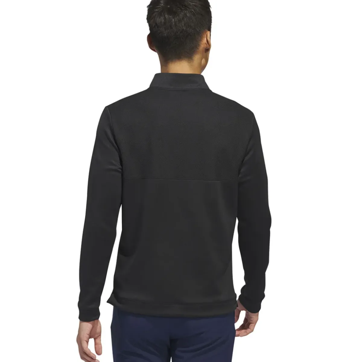 New adidas Men's Ultimate365 Textured Quarter Zip Golf Mid Layer Men's Sweaters|Men's Midlayers