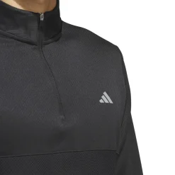 New adidas Men's Ultimate365 Textured Quarter Zip Golf Mid Layer Men's Sweaters|Men's Midlayers