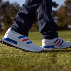 Best adidas S2G Leather 24 Waterproof Spikeless Golf Shoes Men's Spikeless Golf Shoes|Men's Waterproof Golf Shoes