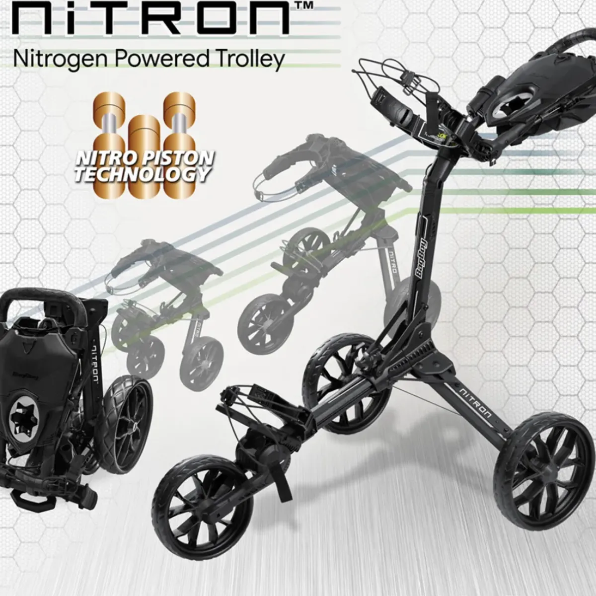 Outlet BagBoy Nitron Push Golf Trolley Push/pull Trolleys