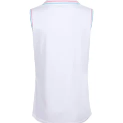 Outlet Ladies Tipped Sleeveless Stretch Golf Polo Shirt Ladies Polo Shirts