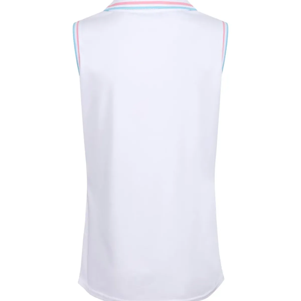 Outlet Ladies Tipped Sleeveless Stretch Golf Polo Shirt Ladies Polo Shirts