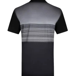 Clearance Men's Fade Stripe Stretch Golf Polo Shirt Men's Polo Shirts