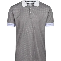 Outlet Men's Honeycomb Jacquard Golf Polo Shirt Men's Polo Shirts