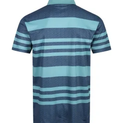 Sale Men's Marl Stripe Stretch Golf Polo Shirt Men's Polo Shirts